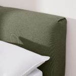 Perri Double Bed, Forest Green Cotton