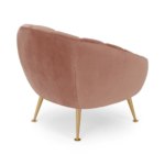 Primrose Accent Armchair, Blush Pink Velvet