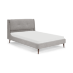 Raffety Double Bed, Soft Pebble Grey