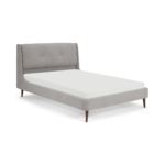 Raffety King Size Bed, Soft Pebble Grey