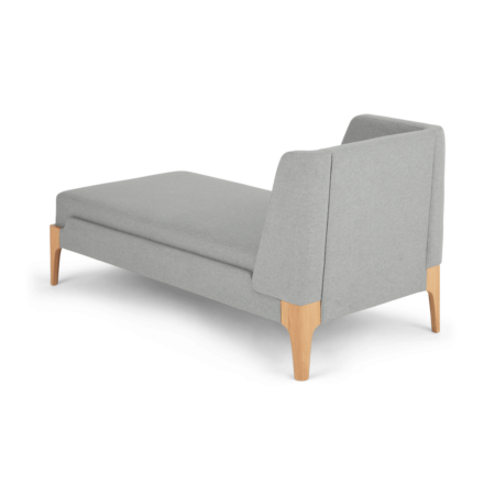 Roscoe Left Hand Facing Chaise Longue, Cool Grey with Light Leg