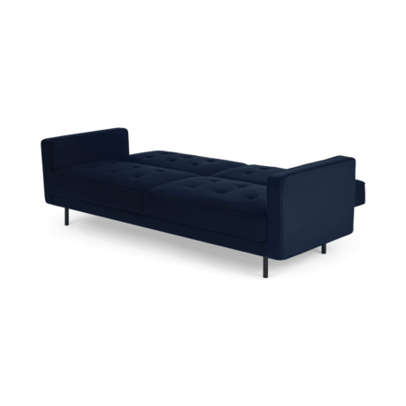 Rosslyn Click Clack Sofa Bed, Ink Blue Velvet
