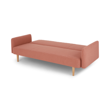 Ryson Click Clack Sofa Bed with Arms, Dusk Pink