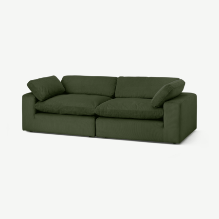 Samona 3 Seater Sofa, Sage Corduroy Velvet