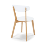 Set of 2 Fjord Dining Chairs, Oak and White