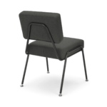 Set of 2 Knox dining chairs, Soot Grey