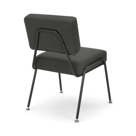 Set of 2 Knox dining chairs, Soot Grey