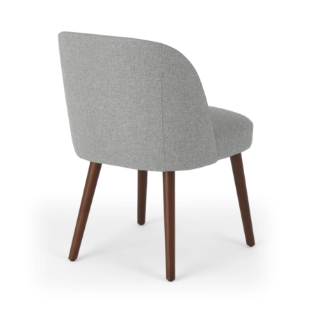 Set of 2 Swinton Dining Chairs, Mountain Grey & Dark Stain