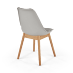 Set of 2 Thelma Dining Chairs, Oak and Grey