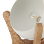 Sputnik Floor Lamp, White & Wood