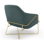 Stanley Accent Armchair, Marine Green Velvet