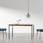 Swift 4-8 Seat Dining Table, Oak & Grey