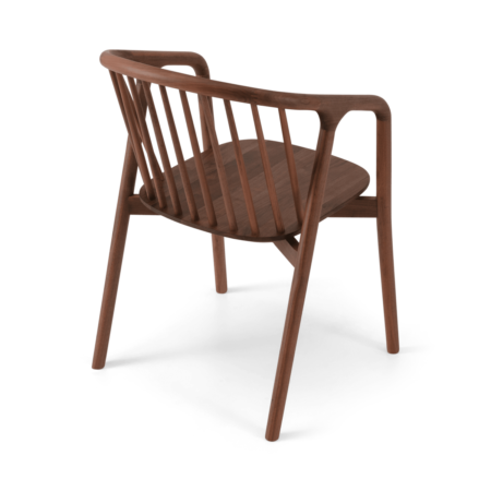 Tacoma Carver Dining Chair, Walnut