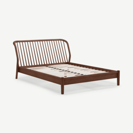 Tacoma Double Bed, Walnut