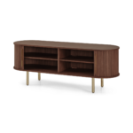 Tambo Media Unit, Walnut & Brass