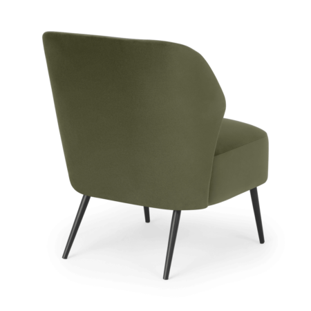 Topeka Accent Armchair, Sycamore Green Velvet