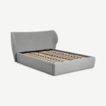 Topeka King Size Ottoman Storage Bed, Mountain Grey