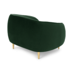 Trudy Armchair, Pine Green Velvet