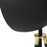 Ward Tripod Floor Lamp, Black & Gold Foil