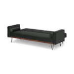 Warner Click Clack Sofa Bed, Dark Anthracite Velvet