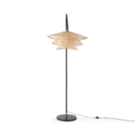 Weaver Arc Overreach Floor Lamp, Natural Bamboo