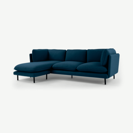 Wes 3 Seater Chaise End Corner Sofa, Elite Teal