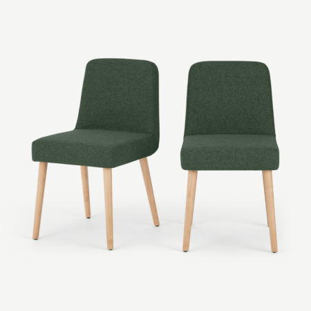 Adams Set of 2 Dining Chairs, Darby Green