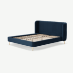 Ilana King Size Bed, Sapphire Blue Velvet