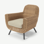 Jonah Garden Armchair, Natural Polyrattan