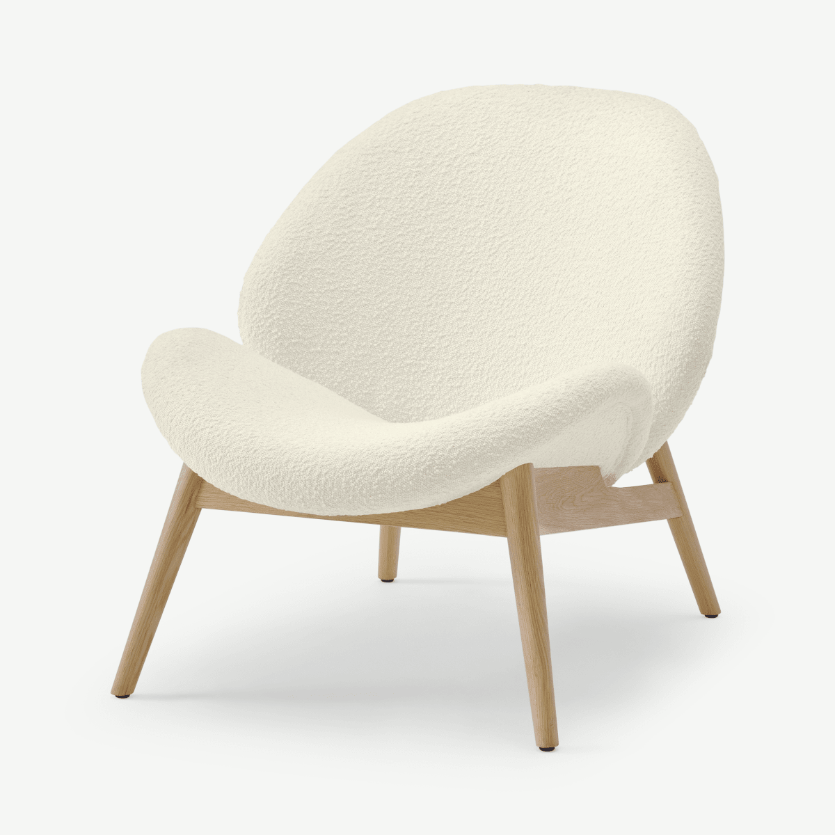 Laluni Accent Armchair, Whitewash Boucle • Sofas Etc