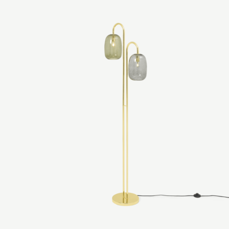 Lykke Floor Lamp, Multi & Brass