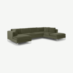 Monterosso Right Hand Facing Corner Sofa, Pistachio Green Velvet