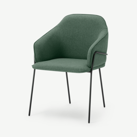 Stanley Carver Dining Chair, Bay Green & Black