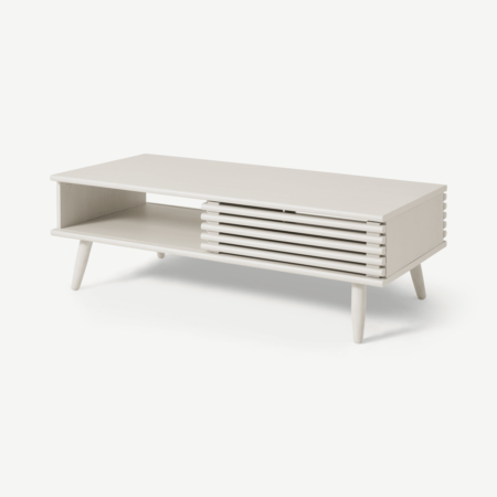 Tulma Storage Coffee Table, White-Washed Oak Effect