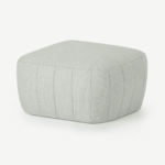 Alixandra Ottoman Pouffe, Small, Oat Weave