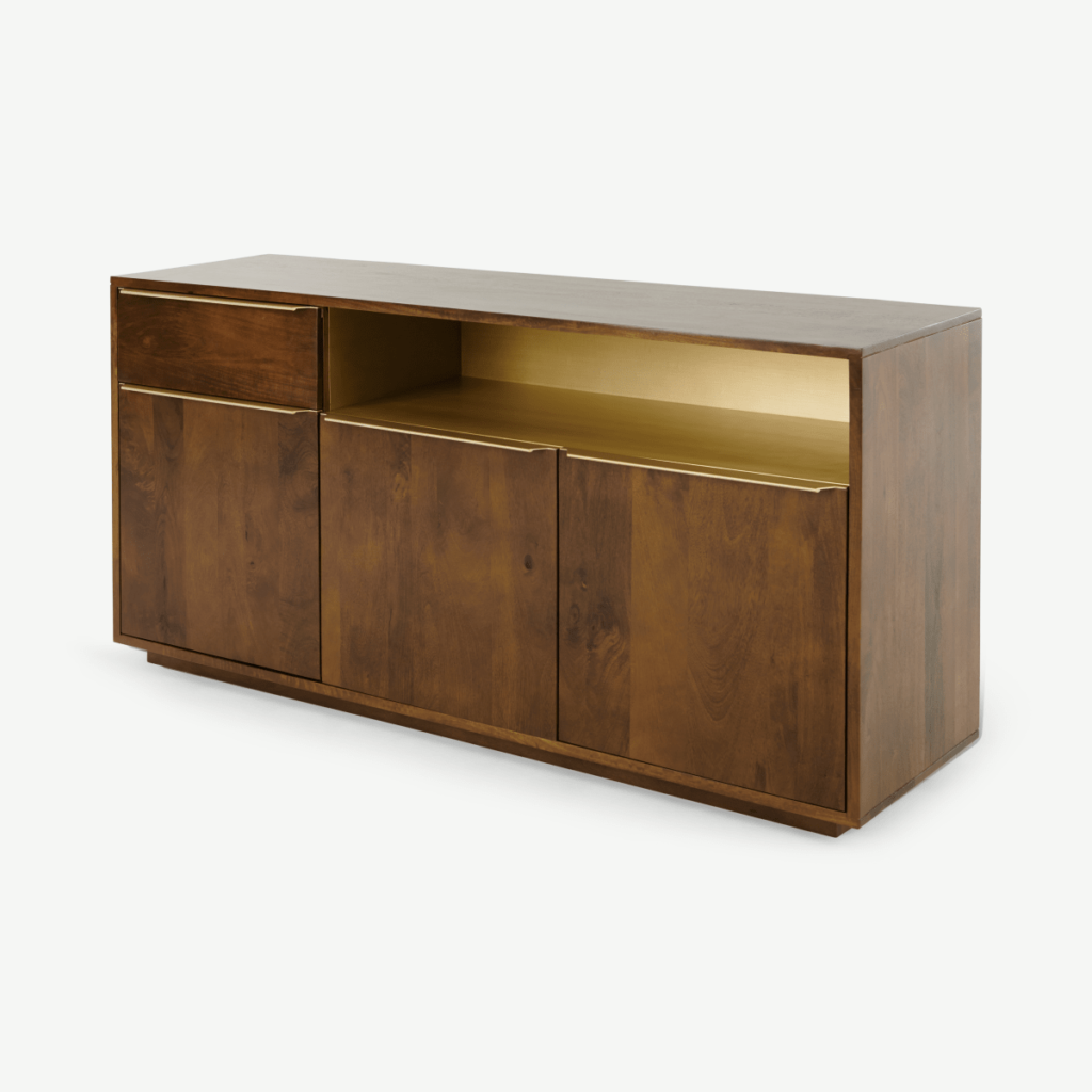 Anderson Sideboard, Mango Wood & Brass • Sofas Etc