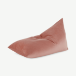 Andra Bean Bag, Blush Pink Velvet