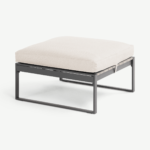 Catania Garden Modular Ottoman, Grey and Polywood