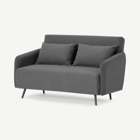 Hettie Small Sofa Bed, Marl Grey