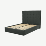 Lamas Double Ottoman Storage Bed, Etna Grey Wool