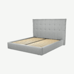 Lamas Super King Size Ottoman Storage Bed, Wolf Grey Wool