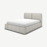 Maxmo Double Ottoman Storage Bed, Ghost Grey Cotton