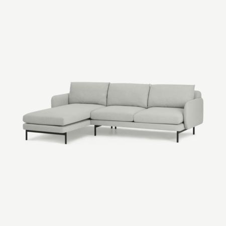 Miro Left Hand Facing Chaise End Corner Sofa, Venetian Grey