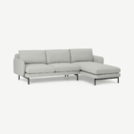 Miro Right Hand Facing Chaise End Corner Sofa, Venetian Grey