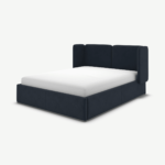 Ricola Super King Size Ottoman Storage Bed, Dusk Blue Velvet