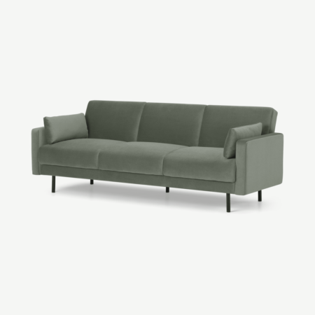 Delphi Click Clack Sofa Bed, Sage Green Velvet