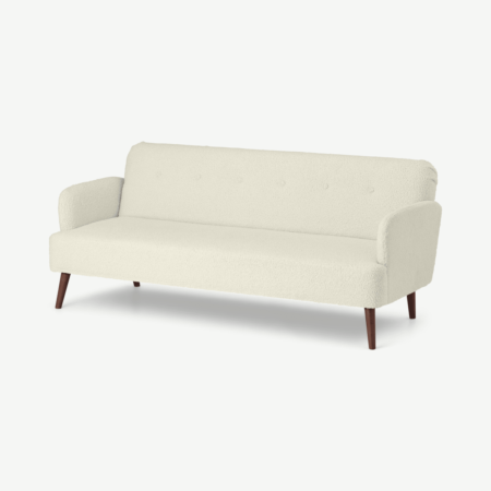 Elvi Click Clack Sofa Bed, Faux Sheepskin