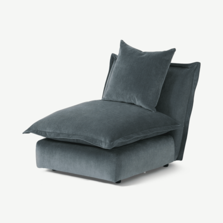 Fernsby Armless Modular Chair, Atlantic Chenille