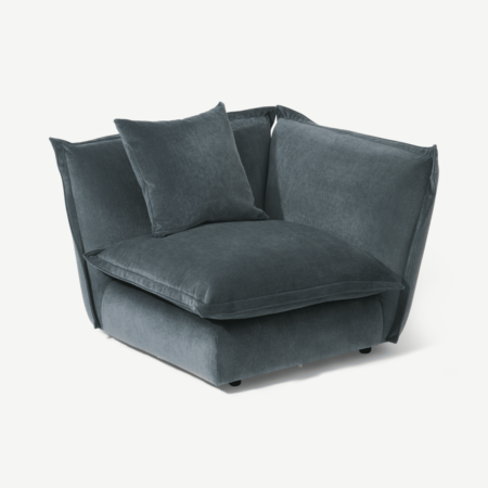 Fernsby, Corner Modular Chair, Atlantic, Chenille Fabric