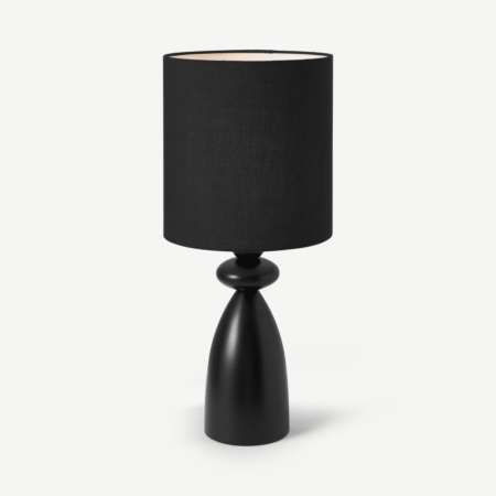 Leiba Table Lamp, Black Wood